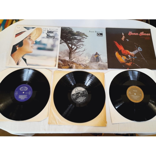 12 - Joan Baez Collection of 15Lp From The Folk Artist To include SRVL 19025 + STFL 6043 Amongst Others