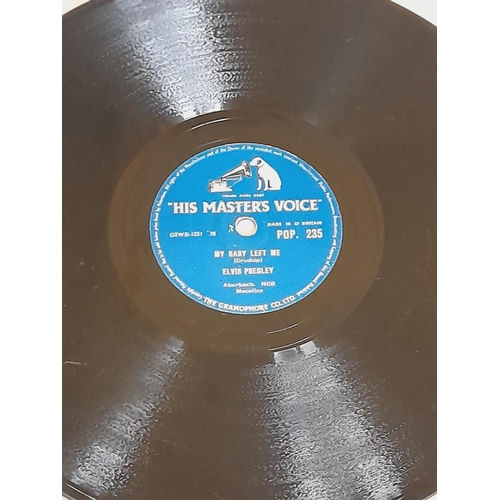 16 - Elvis Presley 2 x 78RPM from the King of Rock N Roll POP 235 My Baby Left Me/ I Want You, I Need You... 