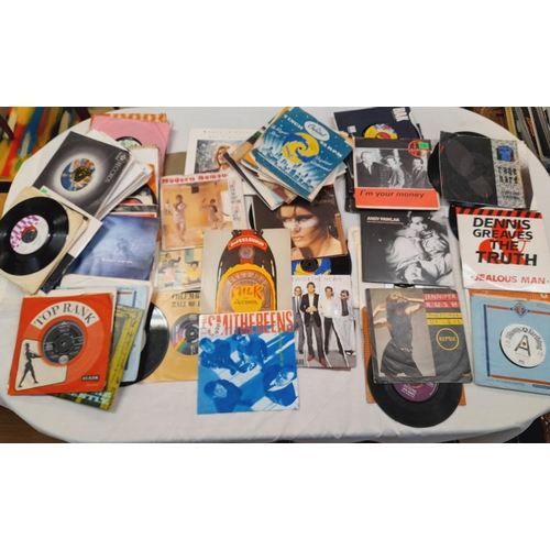 28 - Nice Collection of Approx 100, 7 Inch Singles 1960's-1990's Various Artist and Genre