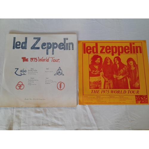 33 - LED ZEPPELIN The 1975 World Tour Double LP USA 1978 TAKRL 2960, Unofficial release -A -B-C-D. With I... 