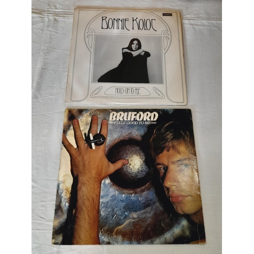 140 - Rock / Soft Rock Collection of Lp To Include  2302 075 Bruford – Feels Good To Me A//1 B//1, K 46043... 