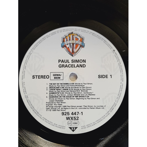 163 - Paul Simon Related Collection of Lp WX 340 The Rhythm Of The Saints 1-A2 1-B2, WX 52  Graceland A3-B... 