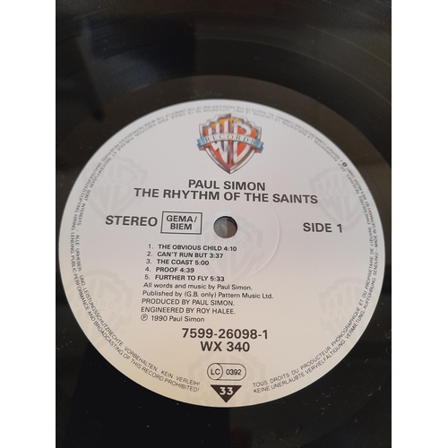 163 - Paul Simon Related Collection of Lp WX 340 The Rhythm Of The Saints 1-A2 1-B2, WX 52  Graceland A3-B... 