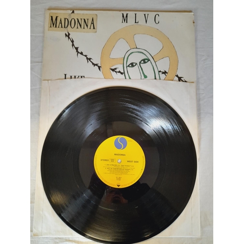 165 - Madonna Collection of Lp And 12inch Ep Singles To Include  Sire – 1-25157 Like A Virgin Allied Press... 