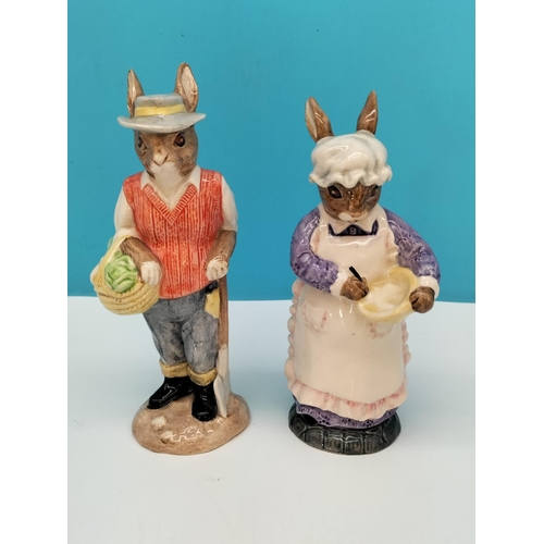 121 - Boxed Beswick Figures (2), 14cm Gardener Rabbit ECF3 and Mrs Rabbit Baking ECF7.