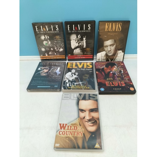 200 - Quantity of Elvis Presley DVDs and CDs.