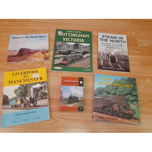 242 - Collection of Railway Related Reference Books to include Steam in the North Midlands, Liverpool to M... 