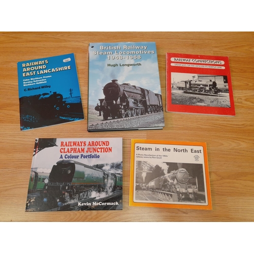 242 - Collection of Railway Related Reference Books to include Steam in the North Midlands, Liverpool to M... 