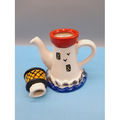 281 - Carters of Suffolk Novelty Teapots (4) to include 'Lighthouse', 'Titanic', 'Caravan' and 'Beach Hut'... 