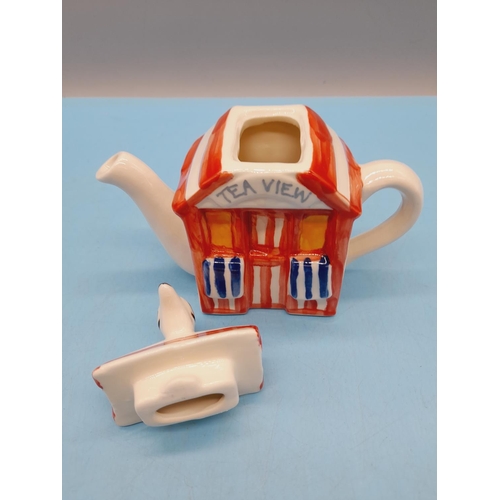 281 - Carters of Suffolk Novelty Teapots (4) to include 'Lighthouse', 'Titanic', 'Caravan' and 'Beach Hut'... 