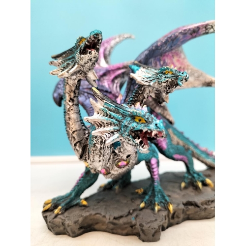 315 - Dragon Figures (4). Largest 20cm High, 25cm x 9cm.