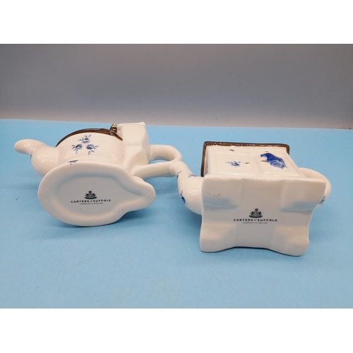 321 - Carters of Suffolk Novelty Teapots (4) to include Toilet, Sink, Dressmakers Drawers and Gramophone T... 