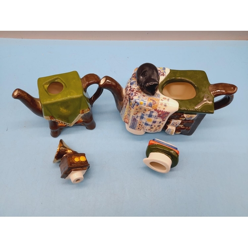 321 - Carters of Suffolk Novelty Teapots (4) to include Toilet, Sink, Dressmakers Drawers and Gramophone T... 