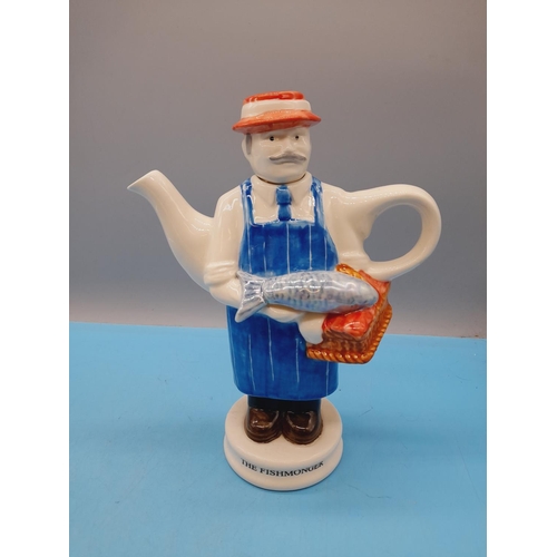 328 - Carters of Suffolk Limited Edition Novelty Teapots (4) to include 'Waitress' 30/250, 'Fishmonger' 8/... 