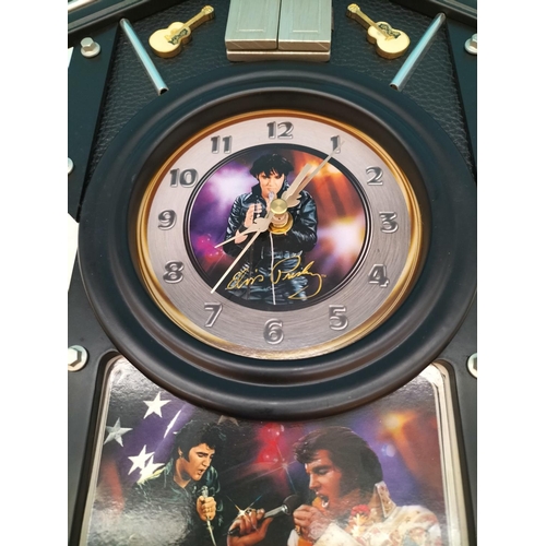 397 - Elvis Presley 'For All Time' Cuckoo Clock W/O. 52cm High x 31cm x 10cm. Commemorating the 40th Anniv... 