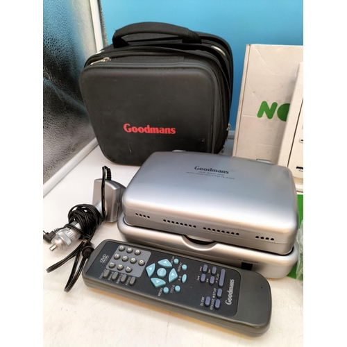 400 - Goodmans Portable DVD Player with Case, Roadstar Portable Colour 5