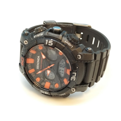 507 - Sekonda 100MT Alarm Chrono Digital Watch Model 1037.