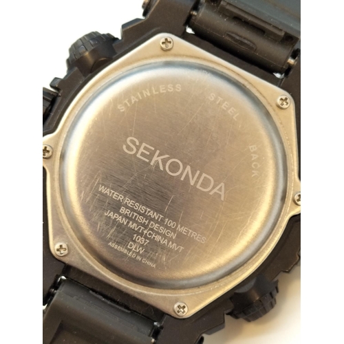 507 - Sekonda 100MT Alarm Chrono Digital Watch Model 1037.