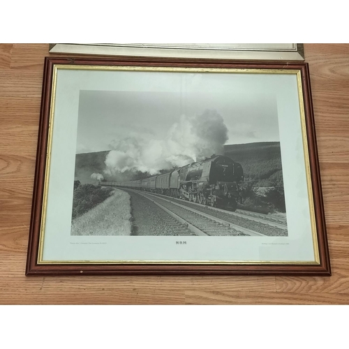 619 - Framed and Mounted Railway Prints (2) to include 'Princess Alice at Harthope (Scotland) plus 'Hagley... 