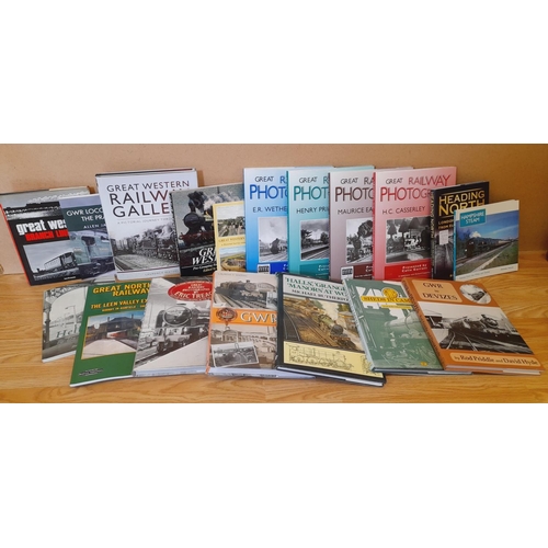 623 - Collection of Railway Related Reference Books to include Great Railway Photographs Volumes 1-4, GWR ... 