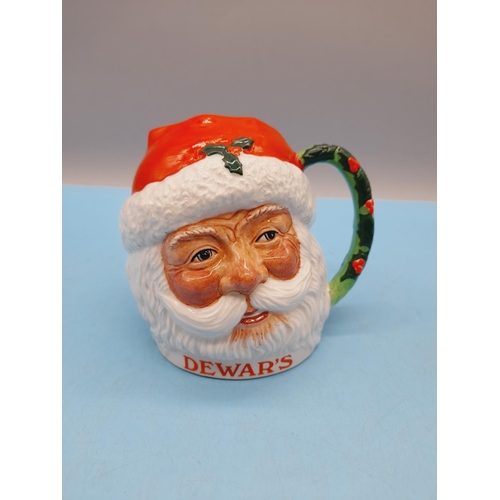 63 - Dewar's Whisky 3rd Edition Santa Claus Jug by John Humphries Pottery plus Crown Devon 'Santa' Toby J... 