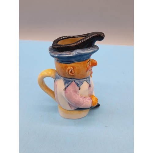 64 - Peggy Davies Collectors Guild 2007  Issue No 3 'Mr Punch' 9cm Toby Jug plus Prestige Jugs 'Compo' Ch... 