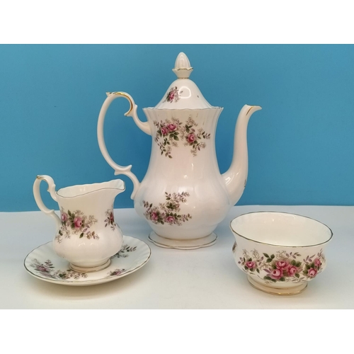 154 - Royal Albert Part 14 Piece Tea Set in the 'Lavender Rose' Pattern to include Coffee Pot, Cups (5), S... 