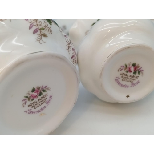 154 - Royal Albert Part 14 Piece Tea Set in the 'Lavender Rose' Pattern to include Coffee Pot, Cups (5), S... 