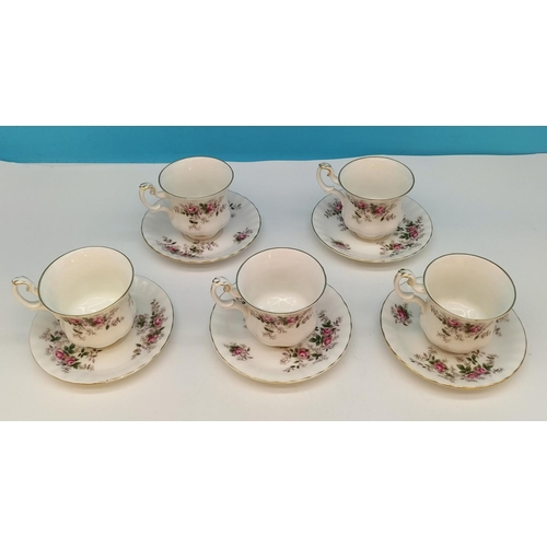 154 - Royal Albert Part 14 Piece Tea Set in the 'Lavender Rose' Pattern to include Coffee Pot, Cups (5), S... 