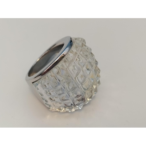 161 - Waterford Crystal Ring. Size K.