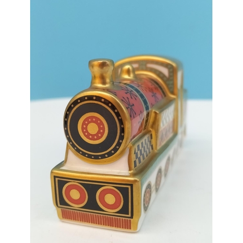 19 - Boxed Royal Crown Derby 'Steam Train' Miniature Paperweight from the Treasures of Childhood Series. ... 