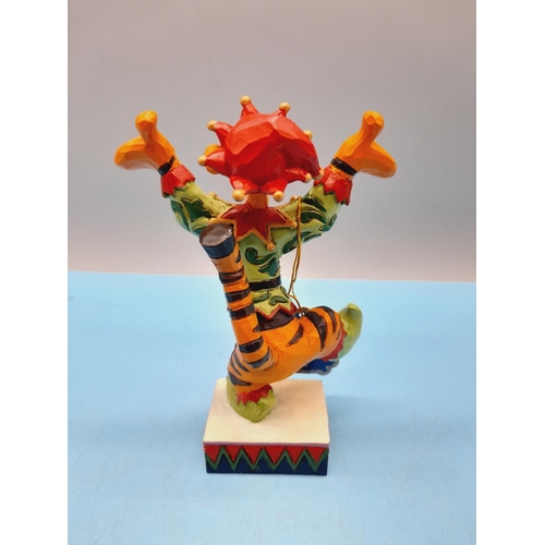 199 - New in Box Disney Traditions 12.5cm Figure of Tigger 'Extatic Elf'. 6008983