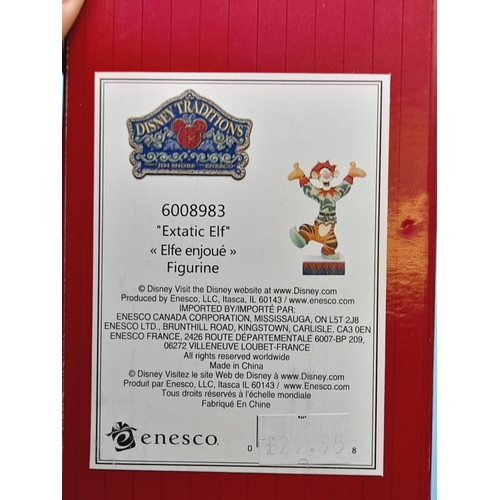 199 - New in Box Disney Traditions 12.5cm Figure of Tigger 'Extatic Elf'. 6008983