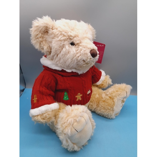 207 - New with Tags Harrods 'Maxwell' Bear for Christmas 2009. 35cm Tall When Sitting.