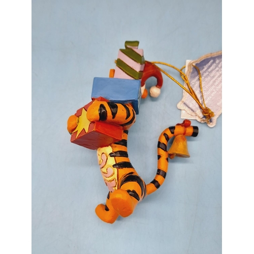 235 - New in Box Disney Traditions 9cm Hanging Christmas Ornament of Tigger.