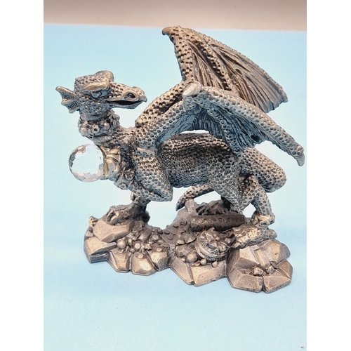 239 - Collection of Myth and Magic Pewter Collectables (5) to include The Reborn Dragon, The Jewelled Drag... 