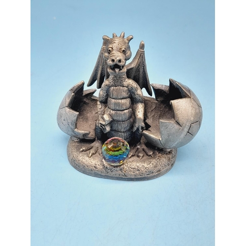 239 - Collection of Myth and Magic Pewter Collectables (5) to include The Reborn Dragon, The Jewelled Drag... 