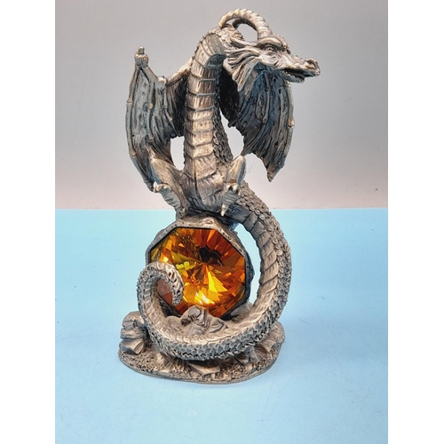 240 - Collection of Myth and Magic Pewter Collectables (5) to include The Moon Wizard, The Guardian of the... 