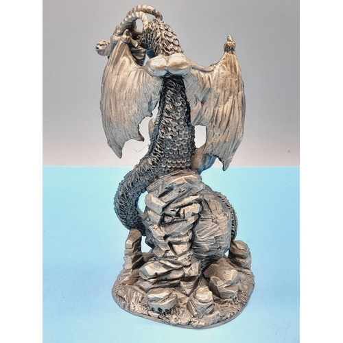 240 - Collection of Myth and Magic Pewter Collectables (5) to include The Moon Wizard, The Guardian of the... 