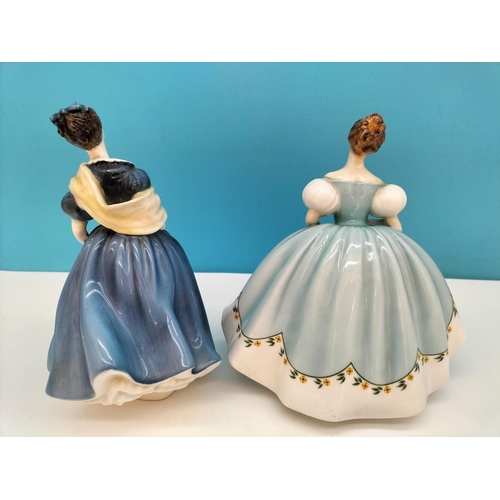 248 - Royal Doulton Lady Figures (2) 'Adrienne' HN 2304 and 'First Dance' HN 2803. Tallest 20cm. Both Seco... 