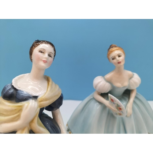 248 - Royal Doulton Lady Figures (2) 'Adrienne' HN 2304 and 'First Dance' HN 2803. Tallest 20cm. Both Seco... 