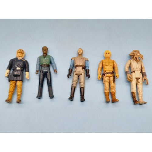 255 - Collection of 1977 and 1980's Star Wars Figures (9) including Chewbacca (A/F) plus Luke Skywalker, P... 