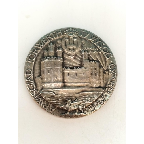 27 - Investiture of Prince Edward as Prince of Wales 1911 Royal Mint Coin in Sterling Silver by W. Goscom... 