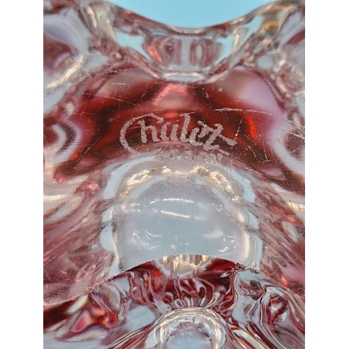 277 - Chalet (Canada) Glass Bowl. 10cm High, 18cm Diameter.