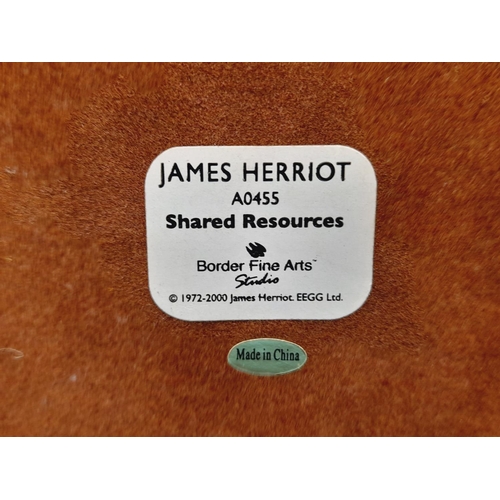 282 - Border Fine Arts James Herriot Figure 'Shared Resources' A0455. 12cm High, 26cm x 12cm.