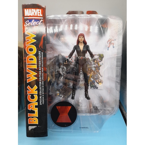 307 - Boxed Marvel Black Widow Figure plus Boxed Ultima Juggernaut.