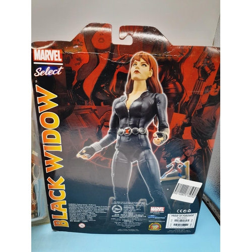 307 - Boxed Marvel Black Widow Figure plus Boxed Ultima Juggernaut.