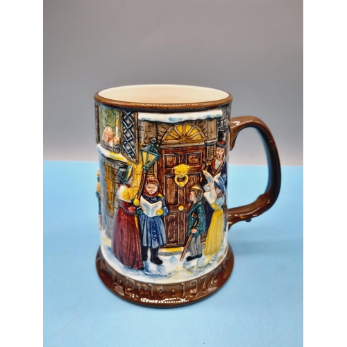 311 - Beswick Collectors Limited Edition 'Scrooge' 12.5cm Tankards (5). For Christmas 1972 - 1976.