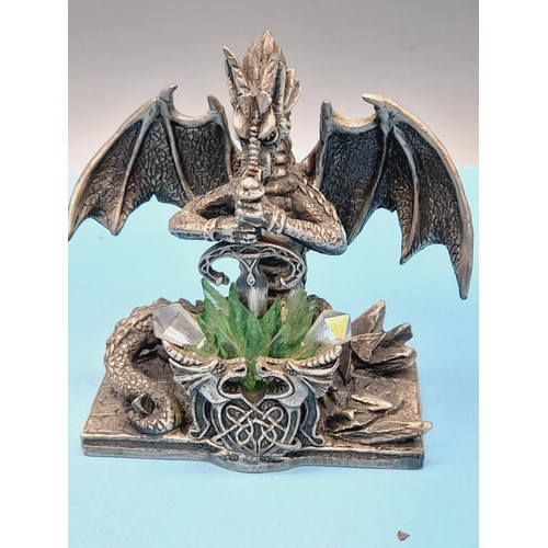 316 - Collection of Myth and Magic Pewter Collectables (6) to include The Unicorn Rider, The Dragon of Des... 