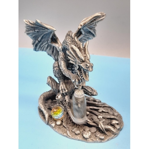 316 - Collection of Myth and Magic Pewter Collectables (6) to include The Unicorn Rider, The Dragon of Des... 